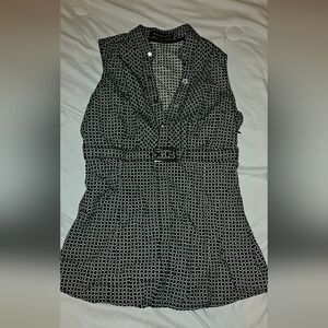 Express Design Studio Size XS Geo RGUC Zips Up Geo Print